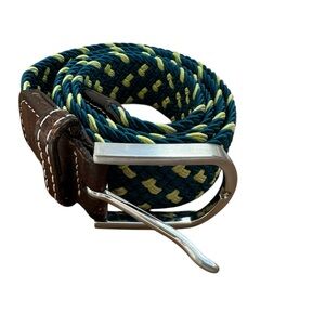 Men’s Billy Belt stretch in citrine and teal